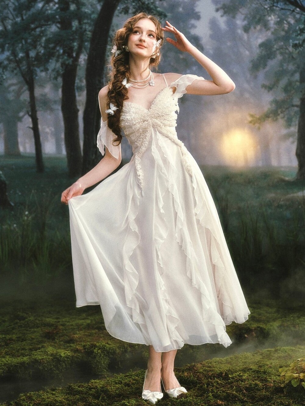 Lacemade Cold Shoulder Dress